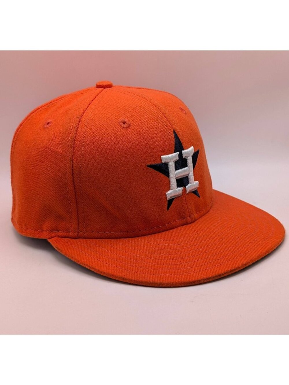 Houston Astros Hat New Era Fitted Size 7 Orange On Field 59Fifty MLB Baseball